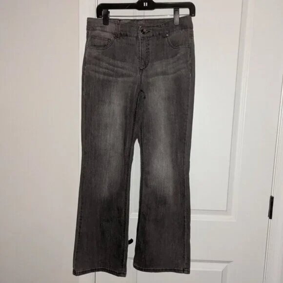 *3 FOR $9* Ruff Hewn 1981 Grey Bootcut Boot Cut Leg Fit Mid Rise Denim Pant Jean - Picture 1 of 3